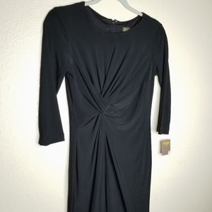 cropped sleeve dress